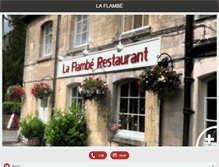 Tablet Screenshot of laflamberestaurant.co.uk